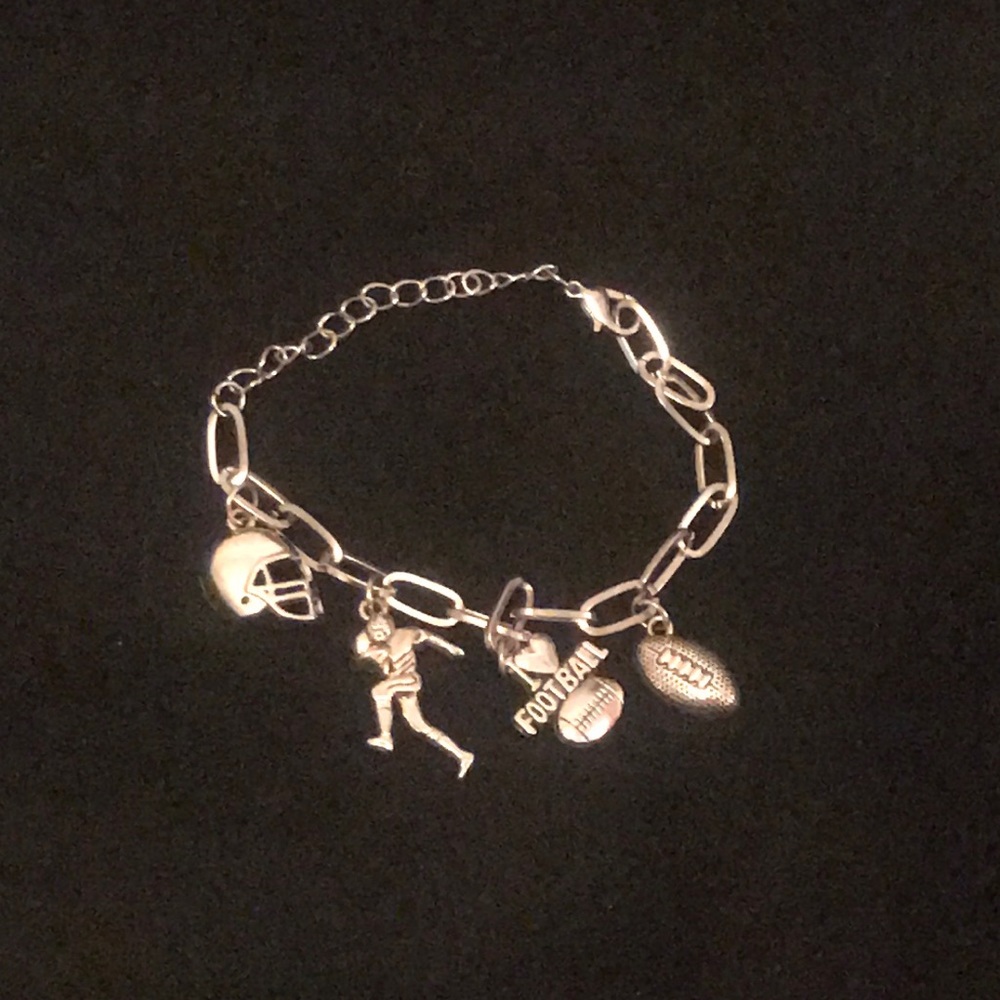 Football charm bracelet